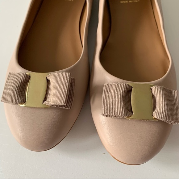 BRUNO MAGLI Mina Bow Leather Ballet Flats Sz 37/US7 - Picture 5 of 8